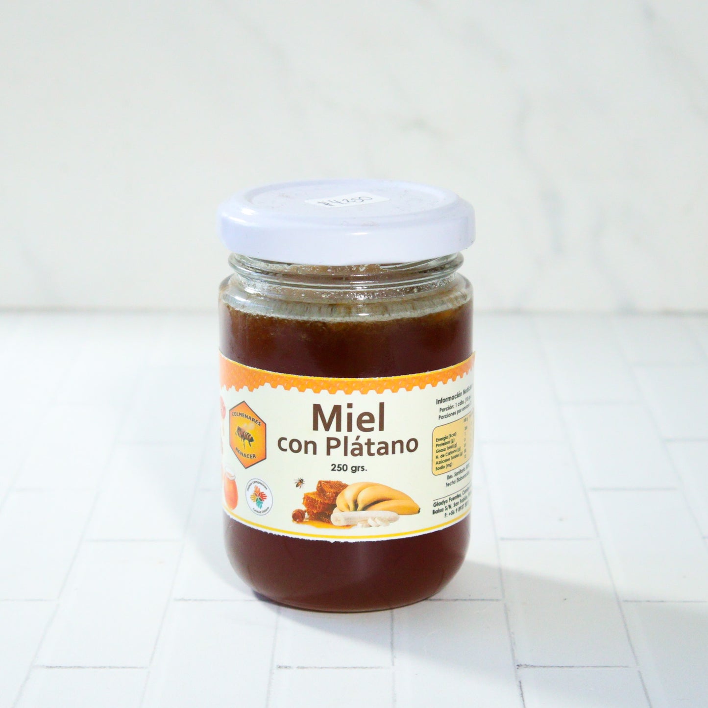 Miel con platano 250 gr